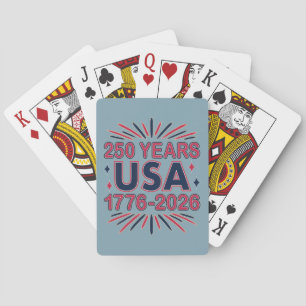 250 Years USA   1776–2026 Semiquincentennial Playing Cards