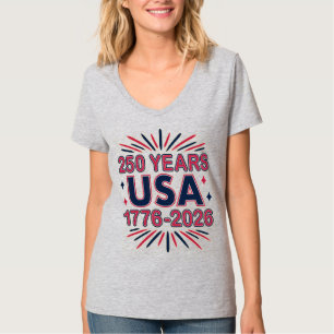 250 Years USA   1776–2026 Semiquincentennial T-Shirt