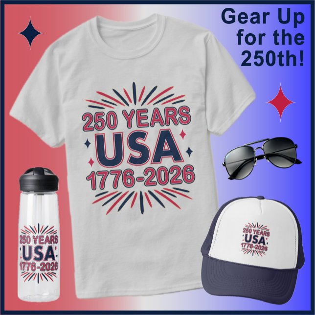250 Years USA | 1776–2026 Semiquincentennial T-Shirt (Creator Uploaded)