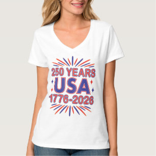 250 Years USA   1776–2026 Semiquincentennial T-Shirt
