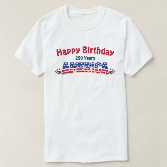 250 Years USA -32a T-Shirt (Design Front)