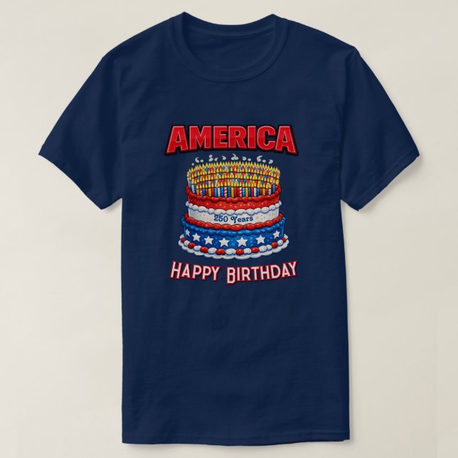 250 Years USA -32d T-Shirt (Design Front)