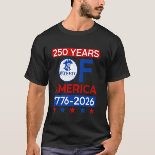 250 Years USA American Revolution Semiquincentenni T-Shirt