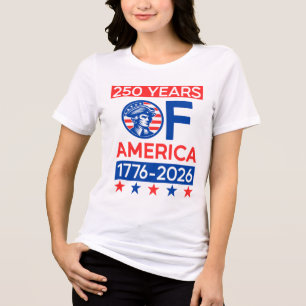 250 Years Usa American Revolution Semiquincentenni Tri-Blend Shirt