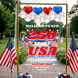 250 Years USA Commemorative Welcome Acrylic Sign