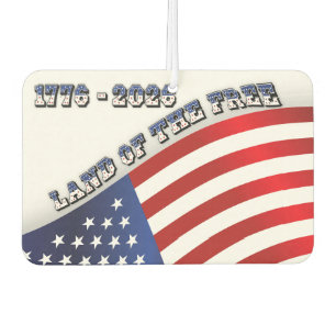250 Years USA  Freedom 1776-2026 Patriotic Car Air Freshener