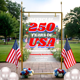 250 Years USA Freedom Celebration Acrylic Sign