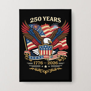 250 Years USA Patriotic Eagle Design