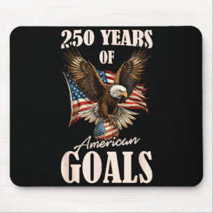 250 Years Usa Soccer Eagle 250th Anniversary 4th Mouse Pad