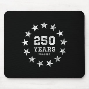 250 Years Usa Vintage Betsy Ross 13 Stars America Mouse Pad