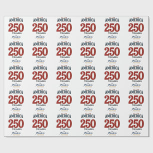 250th America Liberty 1776 Freedom Celebrate Anniv Wrapping Paper