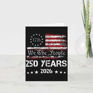 250th America US 250 Years We The People Birthday Card