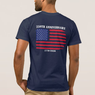 250th Anniv American flag Jet Fighter Aeroplanes T-Shirt