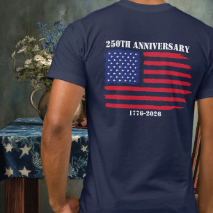 250th Anniv American flag Jet Fighter Aeroplanes T-Shirt