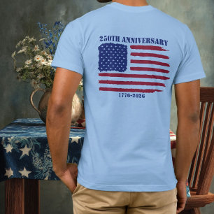 250th Anniv American flag Jet Fighter Aeroplanes T-Shirt