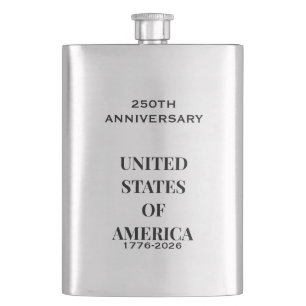 250th Anniversary 1776–2026 – USA Premium Lighter Hip Flask