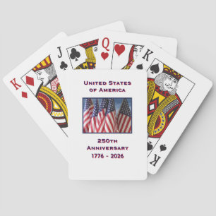 250th Anniversary 1776 to 2026 USA America Playing Cards