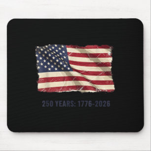 250th Anniversary 250 Birthday USA Flag 4th of Mouse Pad