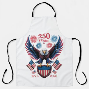 250th anniversary 250 years usa 1776 apron