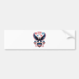 250th anniversary 250 years usa 1776 bumper sticker