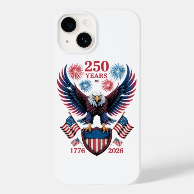 250th Anniversary 250 Years USA 1776 Case-Mate iPhone Case (Back)
