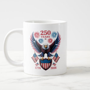 250th anniversary 250 years usa 1776 large coffee mug