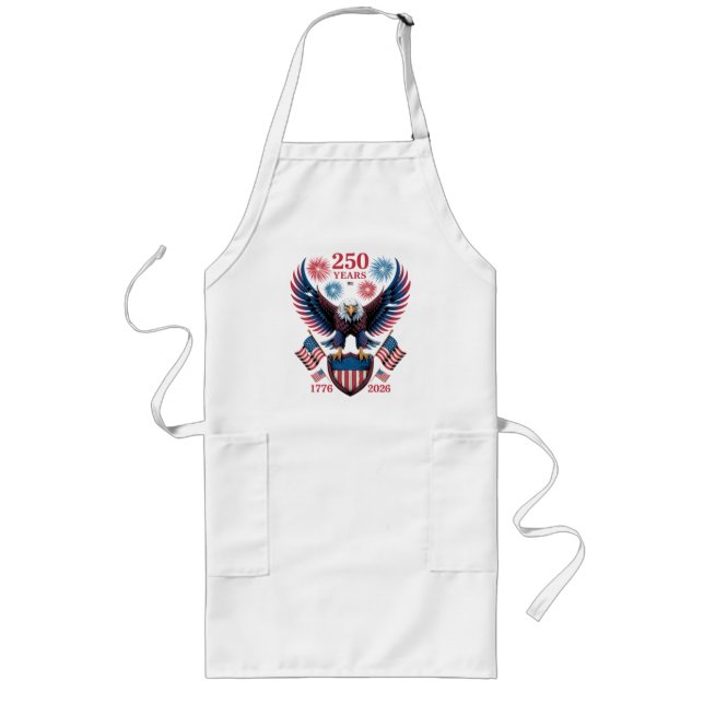 250th anniversary 250 years usa 1776 long apron (Front)