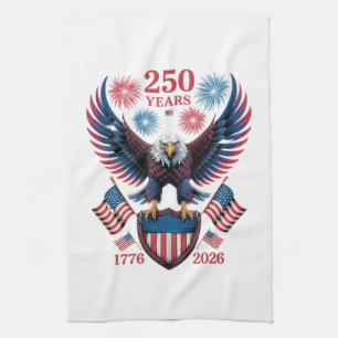 250th anniversary 250 years usa 1776 tea towel