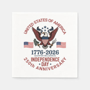 250th Anniversary 4th of July – Vintage Patriotic  Napkin