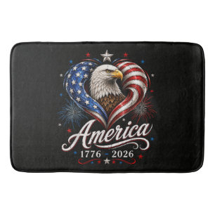 250th Anniversary America Flag Eagle 250 Years Bath Mat
