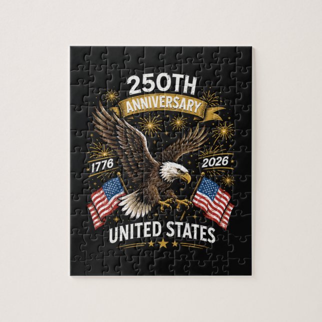 250th Anniversary Bald Eagle Celebration Jigsaw Puzzle (Vertical)