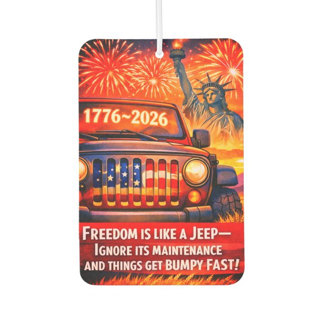 250th Anniversary Car  Air Freshener (Front)
