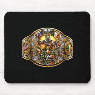 250th Anniversary Champ Belt Patriotic Irish USA Mouse Pad