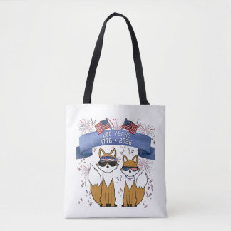 250th Anniversary Cool Foxes Tote Bag
