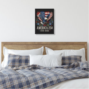 250th Anniversary Eagle American Canvas Print