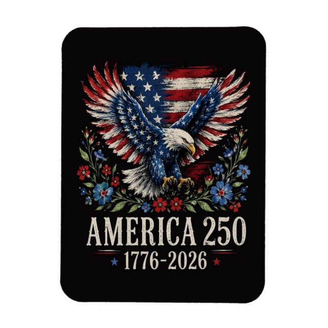 250th Anniversary Eagle American Magnet (Vertical)