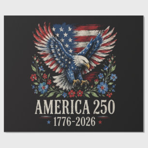250th Anniversary Eagle American Wrapping Paper