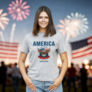 250th Anniversary Eagle Red White Blue America T-Shirt