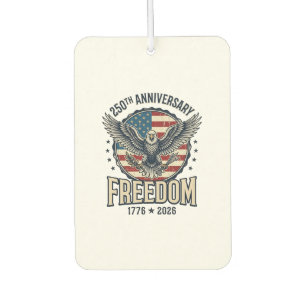 250th Anniversary Freedom Eagle Patriotic Vintage Car Air Freshener