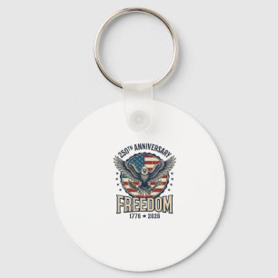 250th Anniversary Freedom Eagle Patriotic Vintage  Key Ring