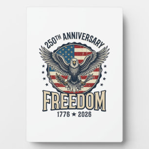 250th Anniversary Freedom Eagle Patriotic Vintage Plaque