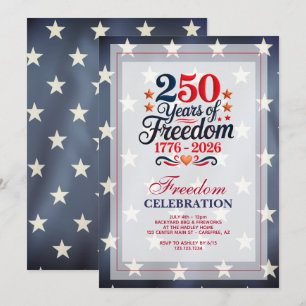 250th Anniversary Freedom Party Invitation