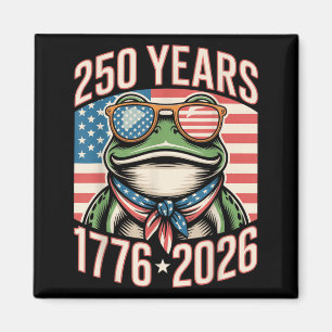 250th Anniversary Frog 1776 2026 250 Years America Magnet