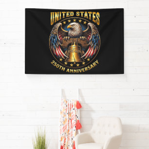 250th Anniversary Independence Day 1776 2026 Banner