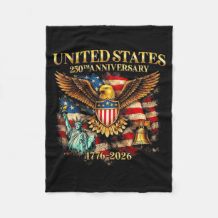 250th Anniversary Independence Day 1776 2026 Fleece Blanket