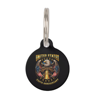 250th Anniversary Independence Day 1776 2026 Pet Tag