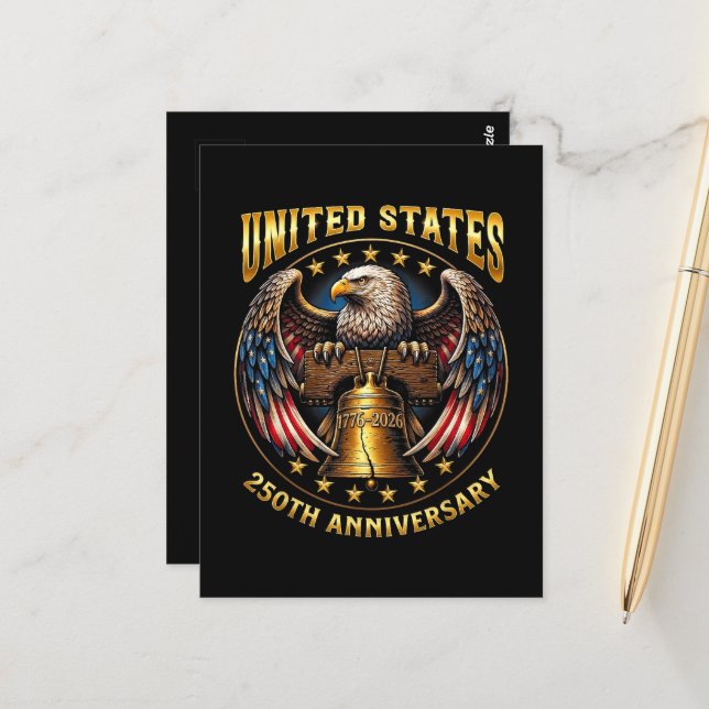 250th Anniversary Independence Day 1776 2026  Postcard (Front/Back In Situ)