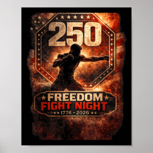 250th Anniversary MMA Fight Night Patriotic Poster