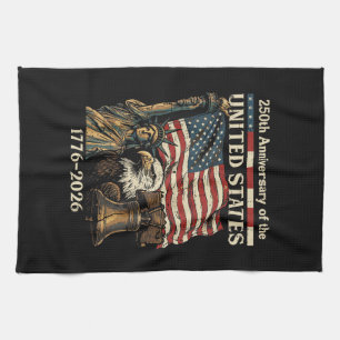 250th Anniversary of United States 250 Years 4th o Tea Towel
