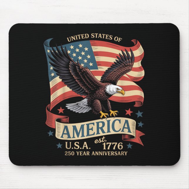 250th Anniversary Of Us Mouse Pad (Front)